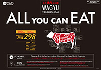 THE WAGYU Restaurant Publika All You Can Eat Yakiniku Tabehoudai Menu